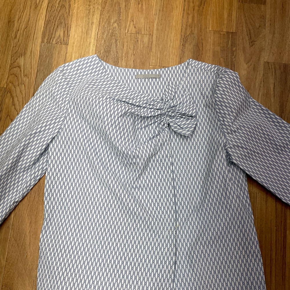 COS Women's Blue Patterned Blouse